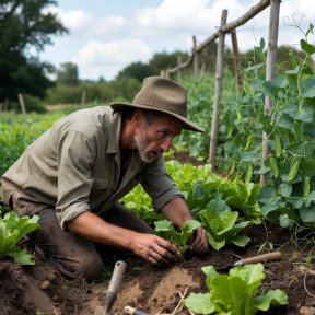 בחור גידל ירקות אורגניים בגינה, ואז גילה משהו מטורף